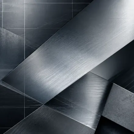 Brushed steel plate stock