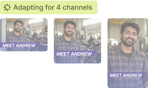 A post adapted to three channels