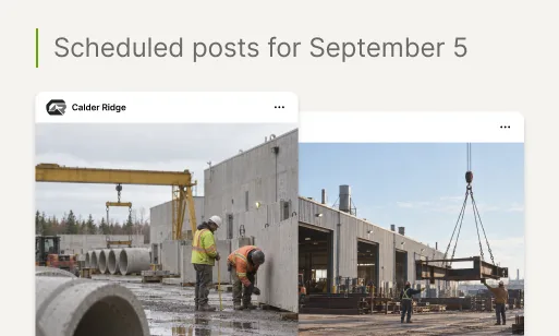 Scheduling a post