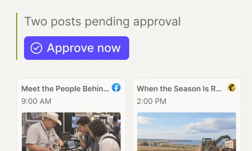 Two posts pending approval