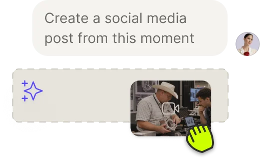 Create a social media post from an uploaded photo